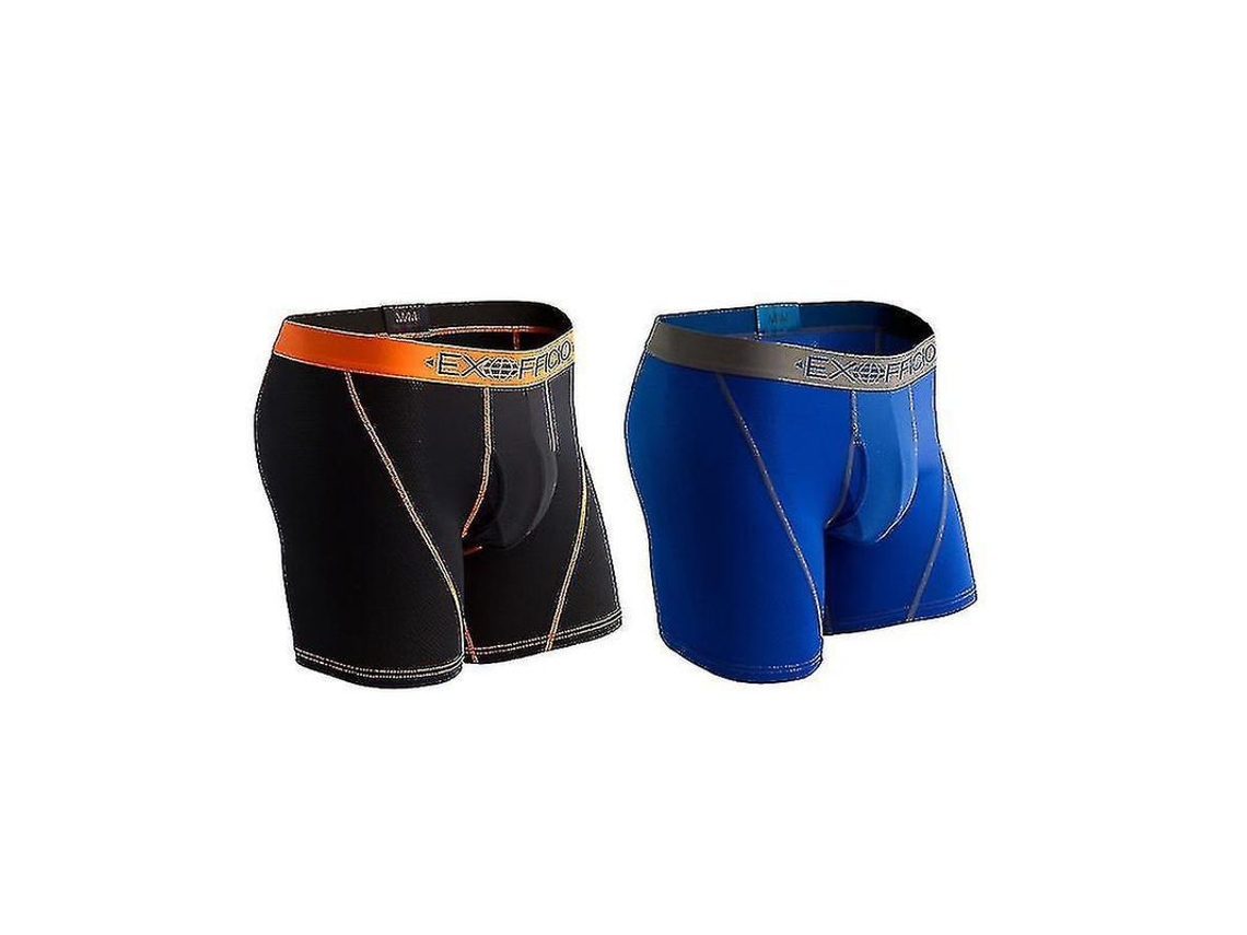 Conjunto de 2 Calcinha Exofficio Masculina Sport Mesh 6 Polegadas EUA Instructivo
