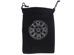 Bolsa para Tarô 17x11,5cm, ideal para guardar cartas de baralho, joias, moedas, acessórios e outros itens.