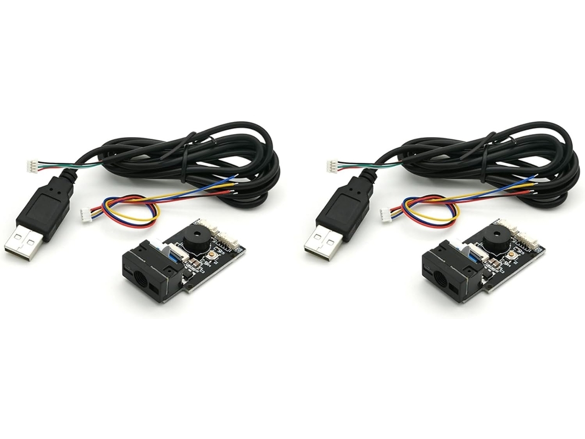 2x Leitor De Código De Barras Usb Com Fio Gm65 1d 2d Leitor De Código Qr