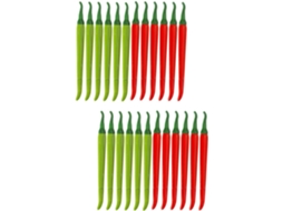 Conjunto De 24 Canetas Gel Com Desenho Pimenta, Ideais Para Escrita