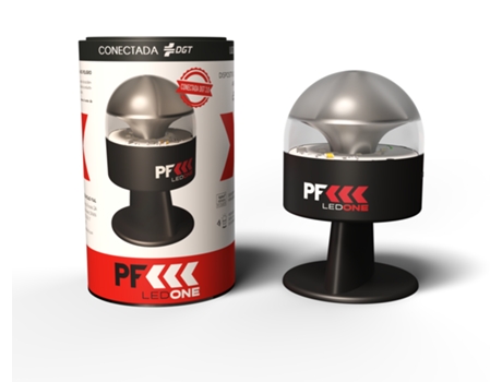 Luz de Emergência PF LED ONE V16 Conectada (Preto)