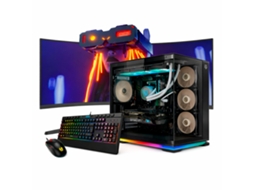Desktop Gaming Intel I9 14900kf / 9070 / 32gb Ram / 1tb Ssd / Windows 11 Pro / Monitor Curvo 34” Qhd 165hz / Galaxy Negro