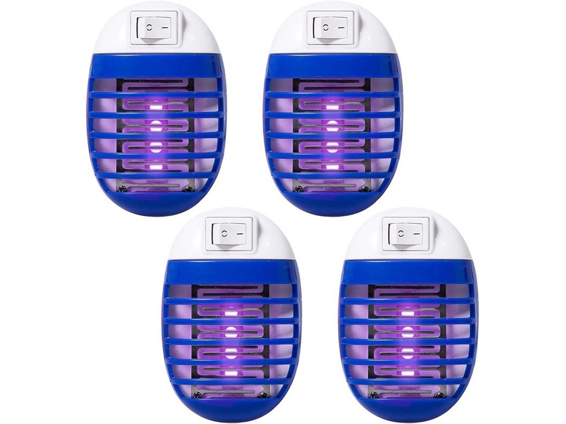 Nova Line 4 Pack Matadouro de Mosquitos Indoor com Luz Led para Jardim e Quarto