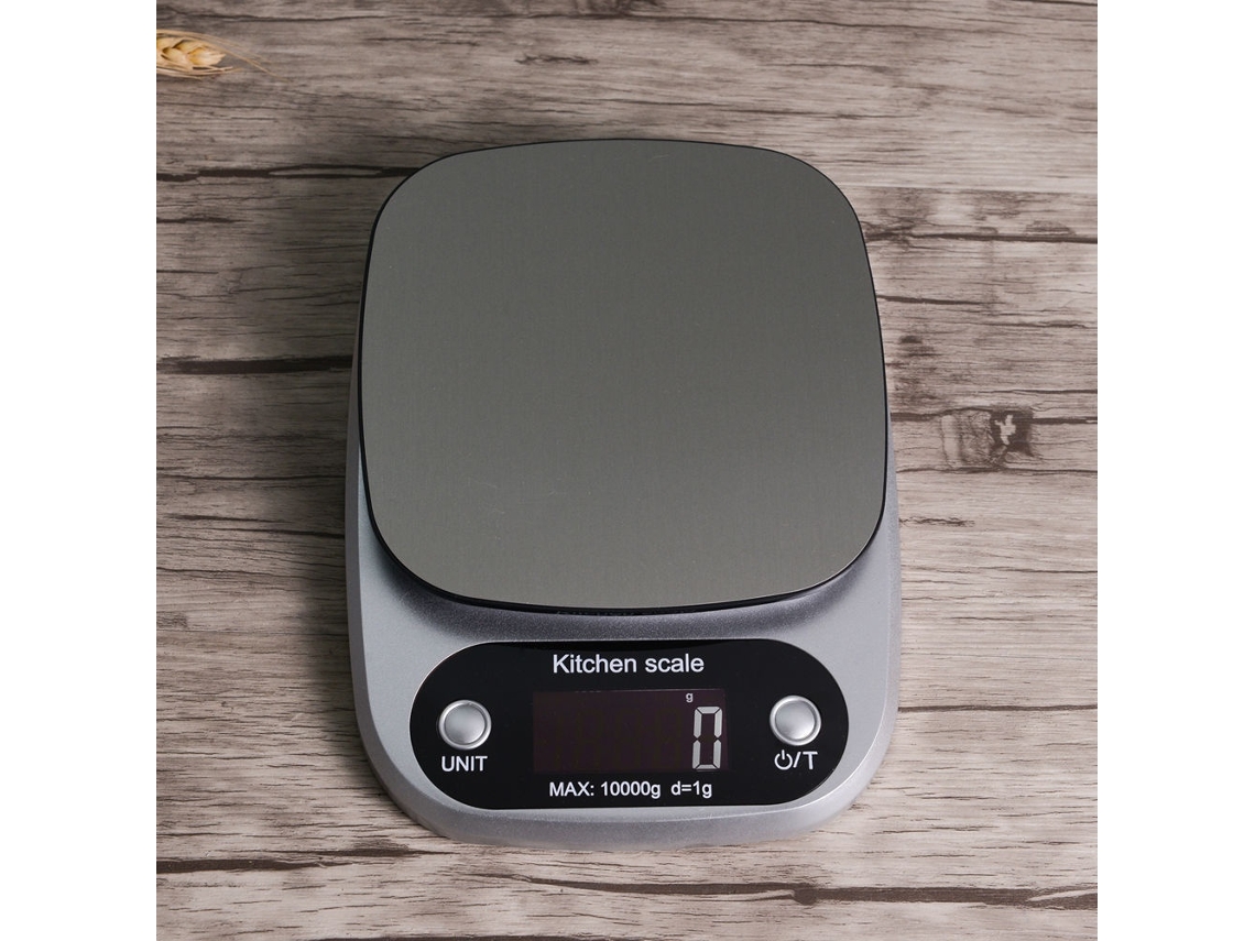 Lurelia Balança De Cozinha, 1 G, 10 Kg, Lcd, Aço Inoxidável