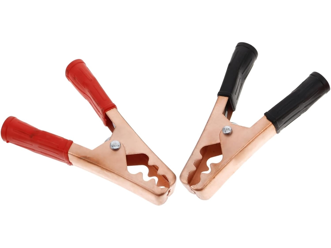 Clips jacaré em metal e plástico Amosfun para baterias (S)