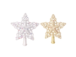 Laxiscreed Conjunto De 2 Árvores De Natal Com Estrela E Floco Para Decoração Natalícia