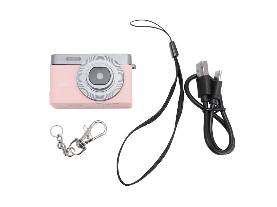 Câmera Digital Estudante 1080p 12mp Tela 0.96 Polegadas Portátil Rosa 8gb | S/MARCA