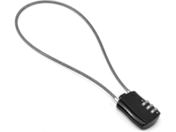 Cadeado Retrátil Com Cabo E Combinação Digital De 41 Cm Para Motocicletas, Bicicletas, Pranchas De Snowboard, Esquis E Malas, Na C Aquaforge
