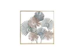 Decoração de Parede em Metal com Folhas Multicoloridas, 90x7x90cm ALEXANDRA HOUSE LIVING