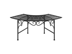 Maison Exclusive - Banco Para Árvore 113 Cm Aço Preto