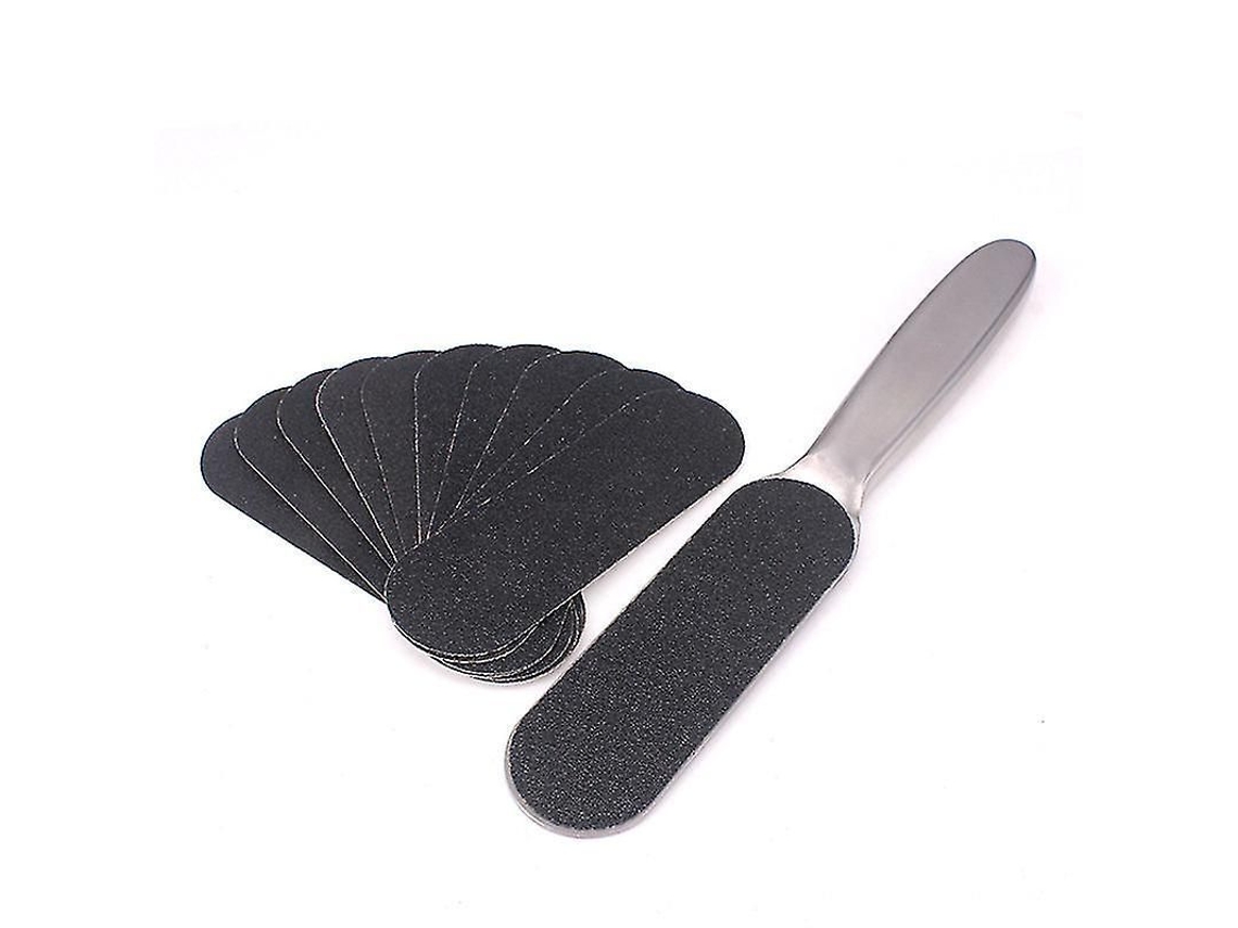 Lixador de Pés e Removedor de Calos para Pele Dura Profissional com 10 Refis Aço Inoxidável