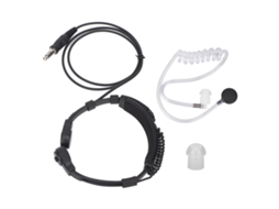 Microfone De Garganta Headset Com Tubo Acústico Retrátil Para Baofeng Kenwood Yaesu Motorola
