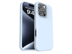 (azul Celeste, Iphone 15 Pro Max) Capa De Celular Simples, De Cor Sólida E Resistente A Quedas, Compatível Com Iphone, Em Silicone Líquido.