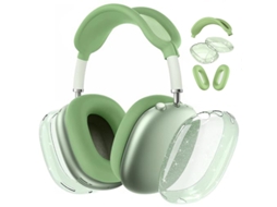 Capa de Silicone 3 em 1 CZHHMART para Airpods Max com Estampa de Estrelas Brilhantes