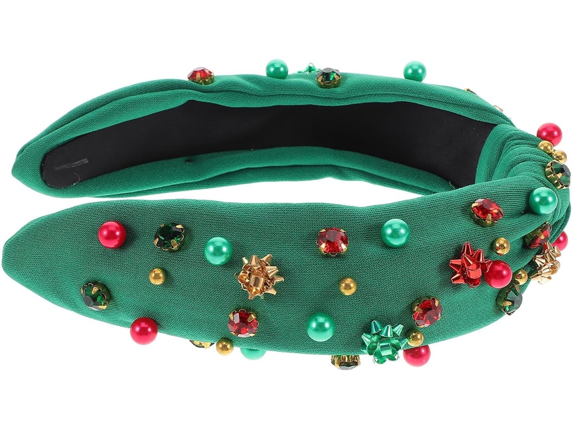 Tiara Natalina Verde Elegante, Estilo Sofisticado
