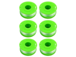 Compatível com Earthwise Cst00012/lst10012/cst12010 Rs90121, Kit com 6 Carretéis de Fio para Aparador de Grama AQUAFORGE