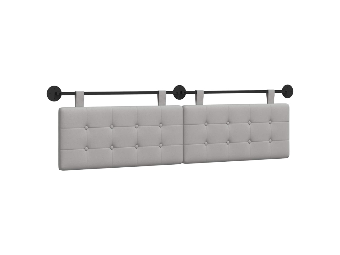 Conjunto 1 Cabeceira De Quarto Vidaxl Cinzento Tecido (190 X 55 X 5 Cm)