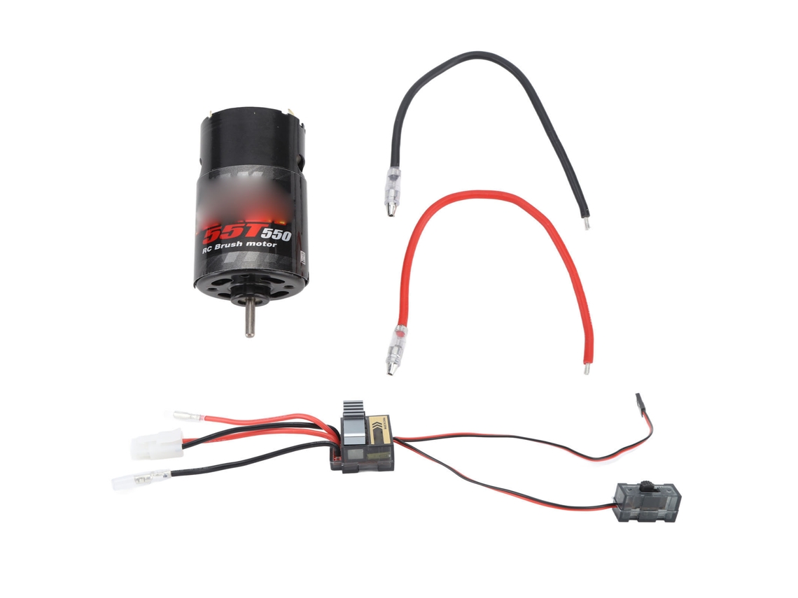 Kit Motor Esc Para Carro Rc Crawler 550 55t Motor Brushless Com Controlador De Velocidade Eléctrico 320a