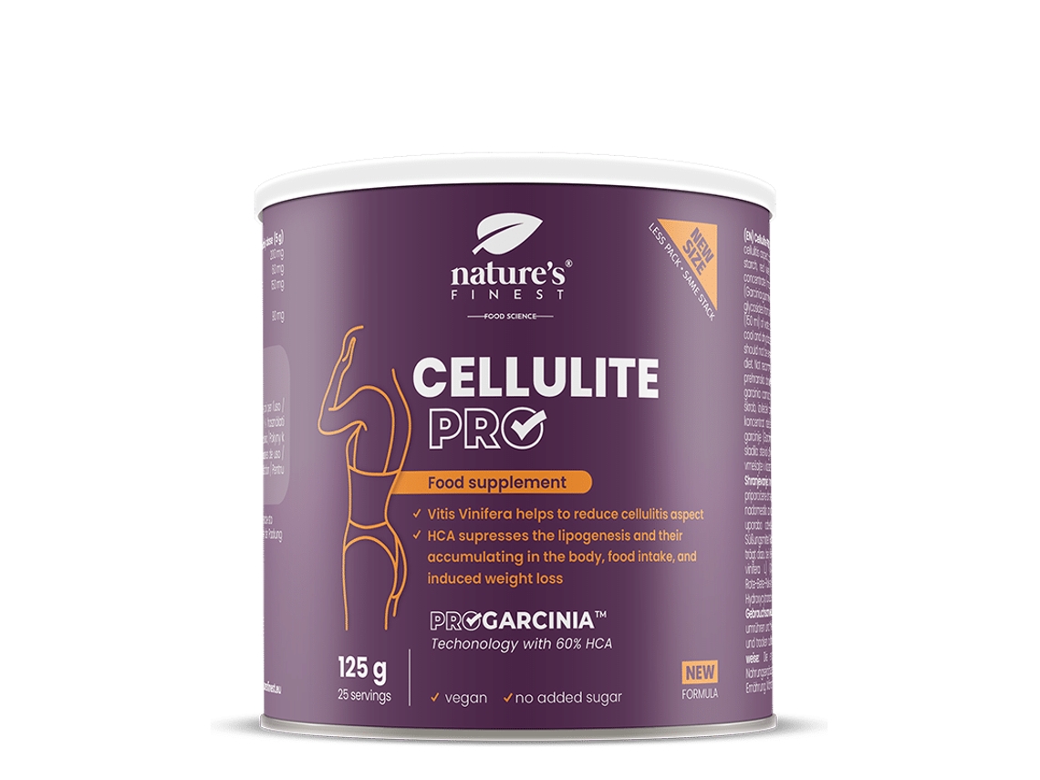 Anticelulite Cellulite Pro com Vitis Vinifera e Garcinia 125 g NATURES FINEST
