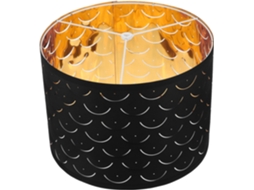 Abajur De Mesa Em Tecido Preto E Ferro, Design Para Instalação.