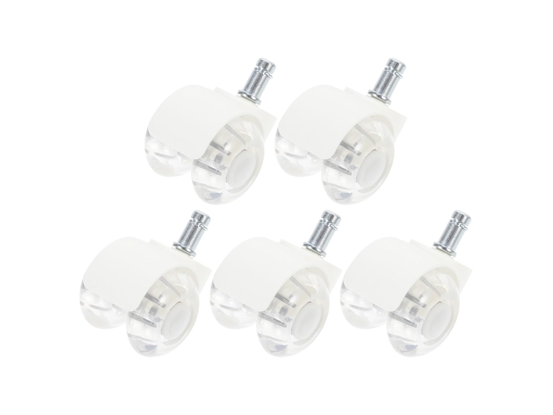 Conjunto De 5 Rodízios Giratórios Transparentes De 2 Polegadas Em Pu