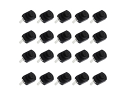 Conjunto De 20 Peças Com Botão Liga/desliga Para Lanterna, Na Cor Cobre Preto.