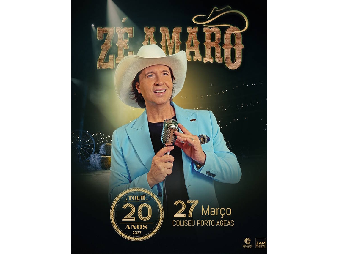 Bilhete ZÉ AMARO 20 ANOS|PORTO