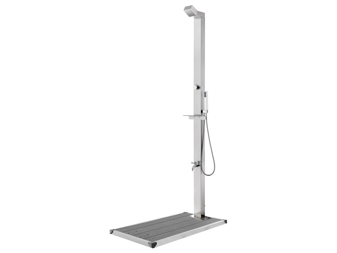 Chuveiro Jardim C/ Base Cinza 225 Cm Aã§o Inoxidãvel DKD HOME DECOR