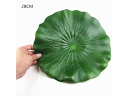 1 Folha de Lótus Artificial Flutuante, Folhas de Lótus Artificiais para Decoração Lagos e Piscinas Jardim, Verde, 28 Cm BRILVIBERA (11, 02")