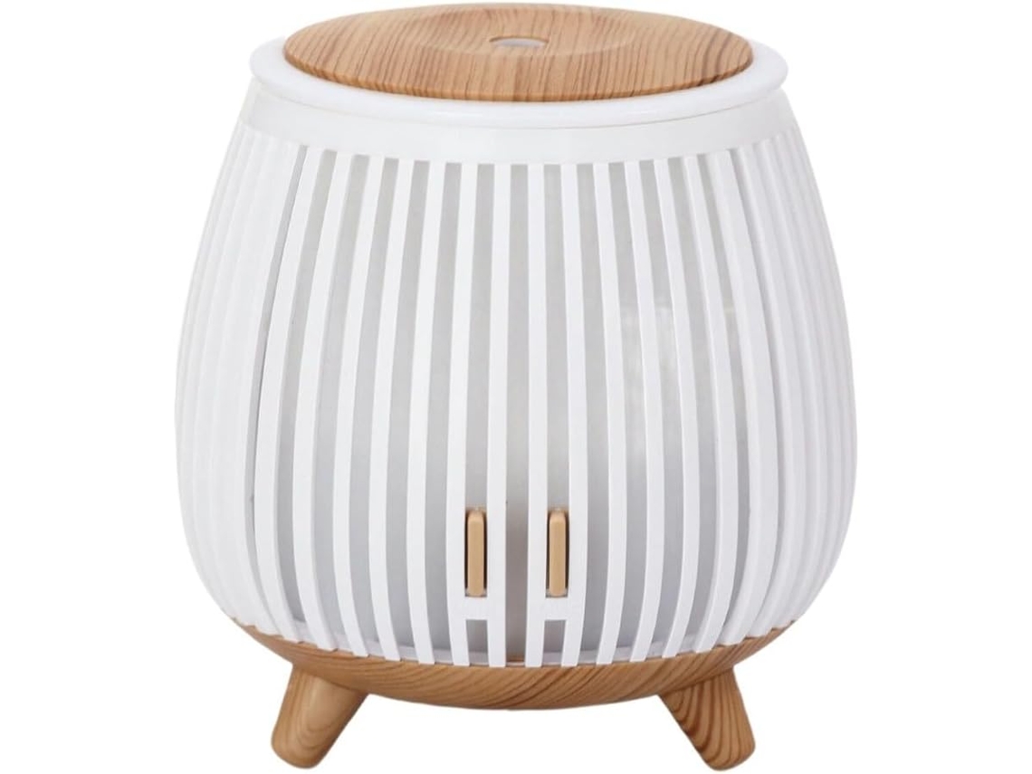 Umidificador E Difusor Para Óleos Essenciais Com Capacidade De 140 Ml, Luz Ambiente Led