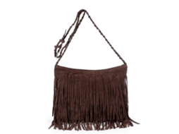 Mochila De Couro Feminina Étnica Macia Com Tira Tricot Ajustável Pu Mensageiro