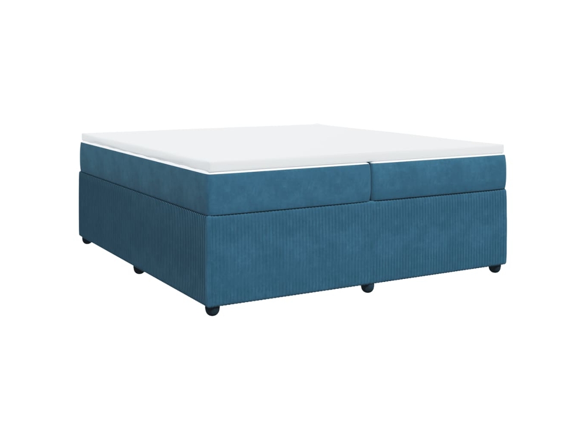 Box Spring Bed, Box Spring Beds Vidaxl Azul Veludo (200 X 200 Cm)