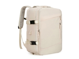 Mochila Para Viagens A Negócios, Mochila Escolar, Perfeita Para Deslocamentos Diários, Atividades No Campus, Bege.