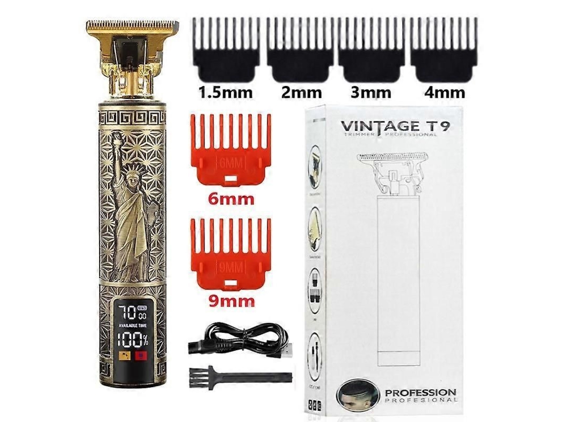 Máquina De Cortar Cabelo Elétrica Sem Fio 2023 T9 0mm Para Homem, Máquina De Cortar Cabelo Profissional Para Barba, Recarregável