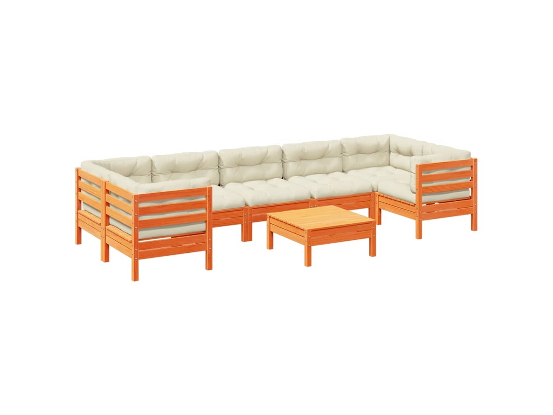 Garden Sofa Set, Garden Sofa Sets Vidaxl Marrom Madeira De Pinho (n/a)