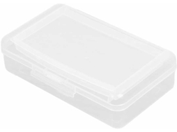 Estojo Plástico Rígido Grande Capacidade, Com 20,5 Cm De Diâmetro Dois Compartimentos, Ideal Para Material