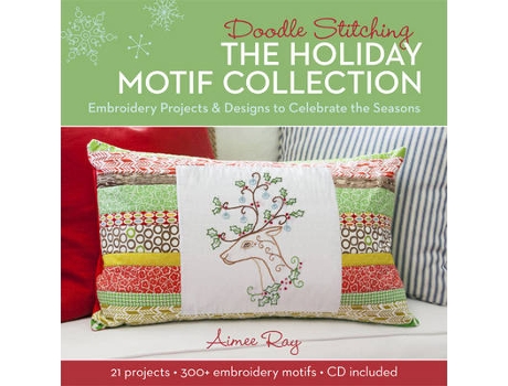 Livro doodle stitching: the holiday motif collection de aimee ray (inglês)