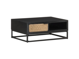 Vidaxl Mesa De Centro 90x60x35 Cm Madeira De Mangueira Maciça