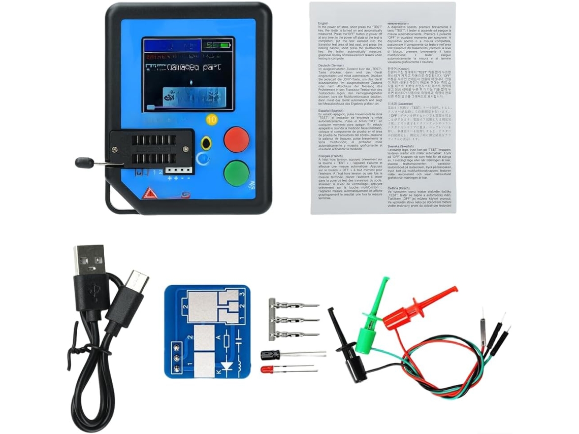 Testador Eletrônico Com Bateria Tipo C E Ecrã Lcd Eletrônica