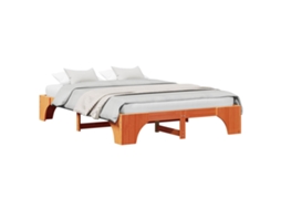 Estrutura da Cama Marrom Cera 150 X 200 Cm MAISON EXCLUSIVE