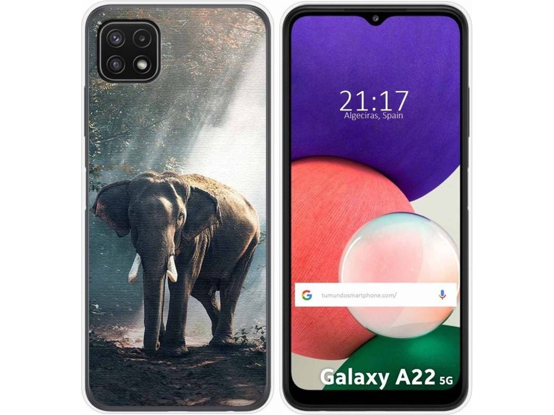 Capa Samsung Galaxy A22 5G TUMUNDOSMARTPHONE Elefante Multicor