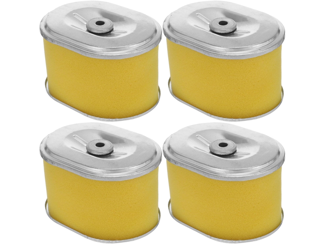 Filtro De Ar Para Micro-enxada Rotativa E Lavadora De Alta Pressão, Amarelo, Pacote Com 4 Unidades.