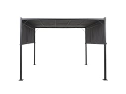 Pérgula De Jardim Led Parga Metal 310 Cm 310 Cm Cinzento Escuro