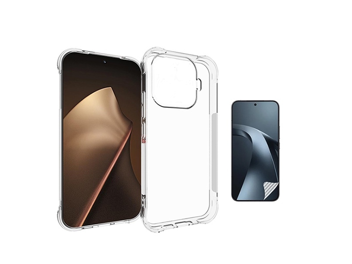 Kit Capa Superprotect Anti-shock Pelicula Hydrogel Frente Phonecare Para Xiaomi 17t 5g - Transparente