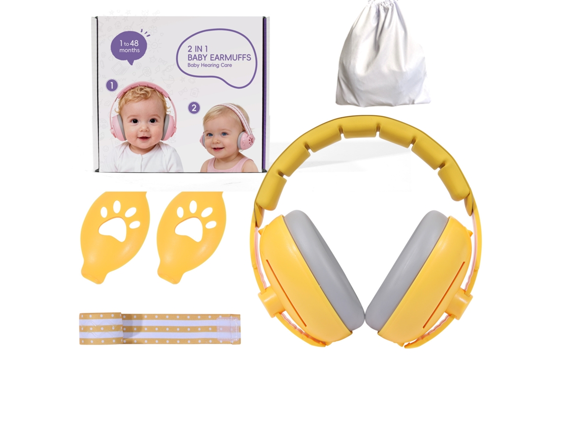 Protetor De Ouvido 2 Em 1 Anti-ruído Para Bebês E Crianças, Ajustável, Ideal Para Viagens Sono Tranquillo, Ideal Para Crianças, Educativo...