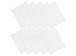 20 Folhas de Adesivos Redondos, Transparentes e Dupla Face, em Formato Bolinhas, para Decoração Festas Escritó