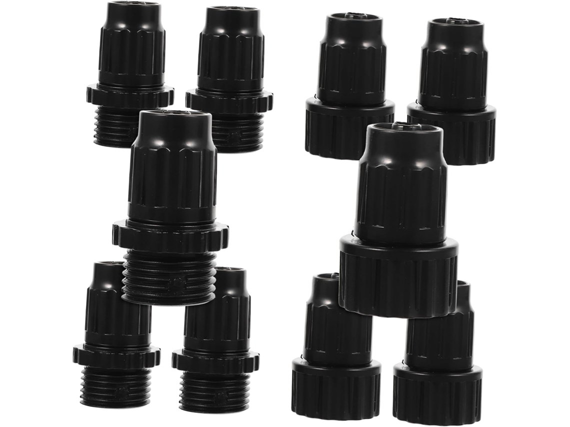 Conjunto De 5 Conectores Para Mangueira Jardim Com Rosca Macho E