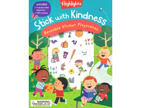 Livro Stick With Kindness Reusable Sticker Playscenes De Highlights (inglês)