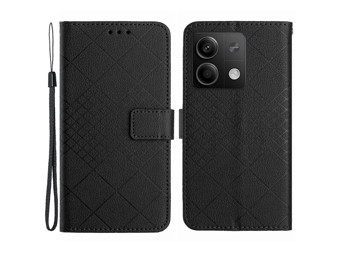 Capa Note Rhombus Para Xiaomi Xiaomi Redmi Note 13 4g Veanxin Pele Multicor