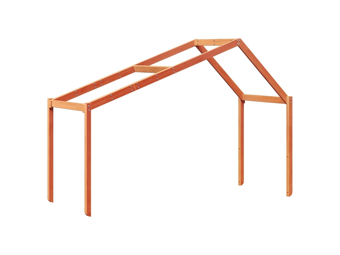 Kid's Bed Roof, Kid's Bed Roofs Vidaxl Marrom Madeira De Pinho (203 X 80.5 X 142 Cm)
